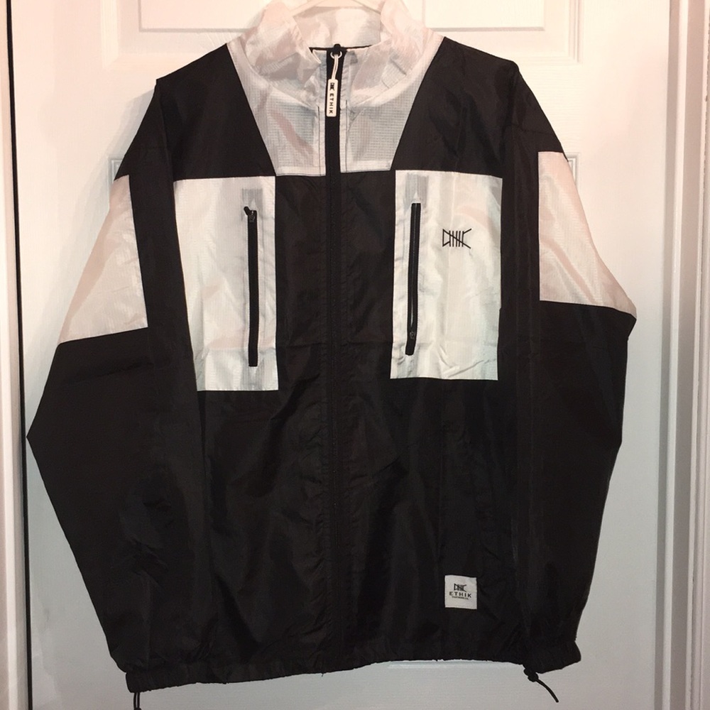 ETHIK retro windbreaker jacket NWT